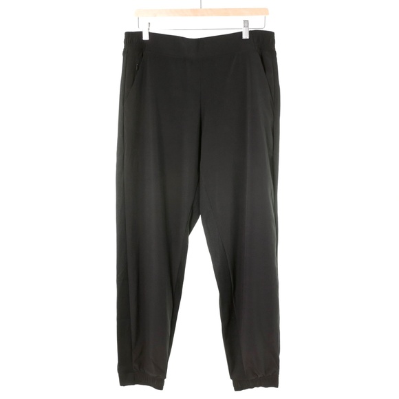 NWOT Athleta Brooklyn Lined Black Jogger Track Pants Womens 12 Athleisure Travel - Picture 5 of 12